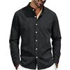 Drivstraw Camicia Uomo Maniche Lunghe Regular Fit Collo alla Coreana | Collo alla coreana, design che allunga il viso, ideale per look business o casual