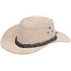 Infinity Leather Cappello Australiano Unisex in Stile Western Pelle Scamosciata Western Cowboy