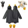 PLGEBR Pigiama a forma di anatra per adulti, divertente coperta con cappuccio, morbida tutina indossabile con pantofole per i piedi, per feste cosplay