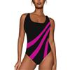 Generico Costume Curvy Donna Intero per Seno Grande Tankini Senza Spalline Contenitivo Taglie Forti Burkini con Coppe Costumi Modellante Sostegno Interi Push Up Acquagym