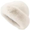 CutitiUU Cappello di peluche mongolo,Stampa leopardo,Imitazione pelliccia di visone,Cappello da donna in pelliccia sintetica con stampa leopardata invernale,Cappelli di visone pelosi soffici di