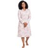 Leedya Camicia da Notte Invernale Donna Lunga in 100% Cotone Interlock - Calda e Morbida, Maniche Lunghe, Bottoni Frontali - Taglie S-3XL