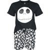 The Nightmare Before Christmas Nightmare Before Christmas Jack Donna Pigiama Nero 100% Cotone