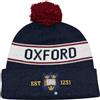 British Heritage Brands OUB102 Licensed Unisex Oxford University Pom Pom Ski Hat Navy