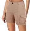 Generico Pantaloncini Donna Estivi Bermuda Cargo Shorts con Tasche Pantaloni Corti Slim Fit Multi-Tasche Pantaloncini da Lavoro Casual Sportivi Leggero Shorts Trekking Campeggio Vacanza Spiaggia