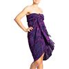 PANASIAM Pareo - Pareo Coprente XL - Sarong Mare - Telo Mare - Toni Rossi | Unisex, gonna pareo, leggero abito da spiaggia o copricostume, viscosa, tinto a mano, pareo XL, telo fianchi, batik di Bali