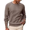 COOFANDY Maglione da uomo lavorato a maglia girocollo elegante a maniche lunghe Smart Business maglioni