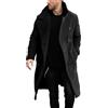 Suncadmious Trench Doppio Petto da Uomo Cappotto Casual con Colletto a Risvolto Business Inverno Cappotti Lunghi