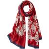 Trillion London® - Sciarpa in seta da donna, firmata, collezione primaverile, leggera, scialle avvolgente, beige, adatta per la vita quotidiana e viaggi, finitura liscia e morbida