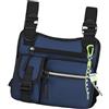 Generic Borsa multifunzionale regolabile sul petto, Blu, Fare riferimento alla | Gilet multifunzione resistente all'usura con taglio 3D per escursionismo, palestra, sport, moto, allenamento, caccia
