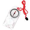 GUANGJIA Bussola di declinazione riutilizzabile Portatile Leggero Specchio di Avvistamento Bussola Luminoso Impermeabile Orienteering Map Magnifier per la lettura di mappe