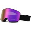 LBAWJWAIL Maschera da sci, occhiali snowboard OTG sopra occhiali da vista | UV400 antiappannamento lente sferica REVO specchio, compatibile con casco per uomo donna adolescenti