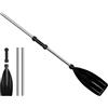 Generic Remo per kayak con asta staccabile in lega di alluminio, regolabile e portatile, per kayak, barca, pesca, viaggi all'aperto