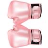 DOITOOL Guantoni da Boxe, 6oz 4oz Rosa in PU per Allenamento | Forma Anatomica Curva, Imbottitura in Schiuma, Fodera Traspirante e Polso Ampio per Ragazzi