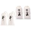 TOYANDONA 4 Pezzi Sacca Scarpe Danza Coulisse per Balletto e Viaggio | Set Multi-borsa, Protegge da Polvere e Umidità, per Scarpe da Danza Classica e Riporre in Armadietto