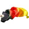 Generico Fan Veils Danza del Ventre Ventaglio for Danza del Ventre Velo di Seta Imitazione Costine bambù Fatto a Mano Tinti Colore sfumato Ballerino Pratica