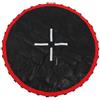 Hemobllo Tappetino per Trampolino Rotondo Nero, Rete Traspirante | Montaggio Rapido, Tessuto e Polipropilene, per Mini Rebounder e Routine Fitness in Casa