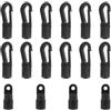 Didiseaon 16 Ganci terminali per Corda Elastica da 1/4, in Nylon | Gancio elastico per corda da kayak, terminale elastico per sport acquatici, accessori da campeggio, rete da carico