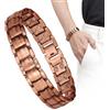 Valqerth Bracciale Magnetico Uomo in Rame Puro - Regolabile Sportivo | Con Magneti Potenti e Cinturino Regolabile - Per Palestra, Golf, Tennis, Corsa, Ufficio, Regalo Compleanno