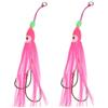 Wodsty Muppet - Set di 2 canna da pesca luminosa, 6-12 cm, in plastica, con gancio per merluzzo e sgombro