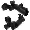 JECOMPRIS 2 Pezzi Supporto per Ombrello Regolabile Nero in Plastica ABS | Morsetto, Base Stabile e Montaggio Rapido, Accessorio per Trolley e Ombrello da Golf