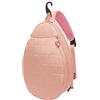 Generic Borsa da tennis da donna resistente all'acqua con griglie sul petto | Tracolla imbottita - Griglie - Stampa - Spalla - Borsa - per Uomo - Donna - Ragazzi - Bambini - Badminton - Racchetta