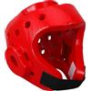 HEMOTON Casco da Taekwondo per Eva, Rosso, Protezione | Visibilità Aperta, Aree Areate per Orecchie e Parte Alta, Cinturino Elastico Sotto Mento, per Allenamento