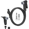 Wodsty Testa di ricambio per pompa da bicicletta con adattatore per valvola Smart Mouth per tubo dell'aria da 8 mm e 10 mm, robusto connettore in ABS + TPU per alta pressione fino a 120 psi, compatibile con