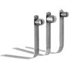 Générique Molla Clips - V Shape Positioning Morsetti | Spring Locking Pin | 5 Pezzi Heavy Duty Clip Morsetti forTent Canopy Awning Boat Tube Camping Outdoor, Secure Fasteners for Tarpaulin Cover Shelter,