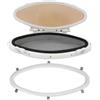 FACULX Oblò Nautico Ovale per Yacht e per camper 470x210mm Oblò Nautico | Apertura interna, temperato, guarnizione gomma, 470x210mm, ideale per barche