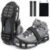 JSHANMEI Tacchetti per scarpe Ice Catene da Neve Trazione Ghiaccio Spikes antiscivolo Soprascarpe in gomma Ramponi antiscivolo durevoli Slip-on Scarpe elasticizzate