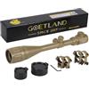 Goetland Lunettes de Visée 6-24x50 AOEG Telemetre Rouge Vert Bleu Illuminé Rangerfinding SFP pour Tactique Chasse Airsoft Arbalète Carbine Tir Sportif