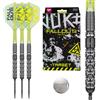Target Darts Luke Littler Fallout Punta in Acciaio 90% Tungsteno SP Darts | Il Nuke Professionale Darts Set, 22G/23G/24G, Punta in Acciaio, No.6 K Flex Alettes e Alberi, Premium Swiss Key Tool, Kflex