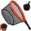Generic Guadino portatile per pesca a mosca - Attrezzatura a rete da pesca per | Retino da pesca da esterno per escursionismo, kayak, barca, lago, acqua salata, pesca alla trota, spigola, pesce gatto