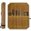 Odoukey Rotolo per coltelli Borsa per coltelli da Chef in Tela Impermeabile a 7 Slot Custodia per Posate Portatile Arrotolabile per Campeggio Picnic all'aperto