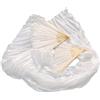 Generico Fan Veils Danza del Ventre Ventagli di Danza del Ventre in Velo Seta 1 pz Colore Bianco 180X90cm