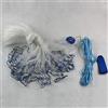 WUPYI2018 Rete da pesca multifilamento in nylon con sinker, diametro 5,4 m, adatta per acqua dolce e salata