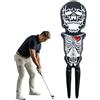 Générique Riparatore Di Marche Di Palla Riparatore Di Pitch A Forma Di Cranio | Accessori Da Golf In Zinco Portatili Per Uomini E Donne Con Collettore Di Erba