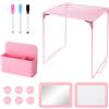 Generic Accessori per armadietti scolastici con specchio ragazzi magneti Storage | Kit armadietto accessori per la scuola per ragazzi ragazze bambini studenti insegnanti elementari medie alte università aula