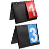 DOITOOL 2 Pezzi Tabellone Segnapunti Basket Portatile a Doppia Faccia, 2 Cifre | PVC Base Pieghevole Stabile, Visibilità Chiara per Arbitri e Organizzatori, Uso in Palestra e Comunità