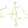 Hzoibyze Accessorio Equestre con Anelli Metallici Sicuro Cavezza Regolabile Durevole per Cavalieri, Addestramento Cavalli, Equitazione Quotidiana