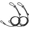 Generic 2PCS Kayak Paddle Holder Clip Regolabile Canna Da Pesca Cavo Per Canoa | Le clip in nylon presentano una fibbia a sgancio rapido e un cavo regolabile da 0,6 a 1,2 m per mantenere la canna o i remi