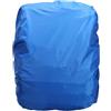 EXCEART Cover Antipioggia per Zaino Pieghevole in Nylon Blu 15l-35l | Regolabile per Zaino e Sacca, Uso in Campeggio e Tragitto, Pieghevole, per Escursionisti