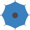 Generic Copertura per tenda da trampolino, installazione rapida, 1,8 m, 2,4 m, 3 m | Copertura di ricambio per trampolino parasole rotondo, accessorio per area giochi all'aperto nel cortile