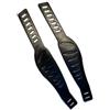Wodsty 2 cinghie per pedali per bicicletta, regolabili, in plastica, nero, 33 cm, accessori fitness per cyclette