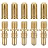 DIYEAH 5 Set Vite di Giunzione per Stecca da Biliardo in Ottone Oro | Hardware Resistente All'usura, per Estensione del Calcio e Riparazioni Precise, Adatto a Stecca e Club