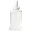 ECMQS Fiaschetta per trail running e campeggio, trasparente, 100 ml | Borraccia pieghevole da 100/250/500 ml in silicone TPU con accesso per il trasporto