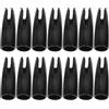 Toddmomy 60 Pezzi Cocca per Freccia da Caccia 8mm Nera in Plastico, Sostituzione | Corda e Asta Diametro Interno 8mm, Leggera e Portatile, Facile da Sostituire, per Arcieri