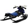 Velosh Slittino da neve con 3 freni, blu, 80 kg | Slittino da neve orientabile con freni a pedale e cuscino in poliuretano regolabile, 60 kg, per bambini dai 3 anni in su