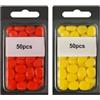 Wodsty Confezione da 50 esche morbide in silicone, in PVC, per pesca in acqua | 50 esche artificiali in silicone morbido con profumo, per pesca in acqua dolce, piccole esche galleggianti e affondanti